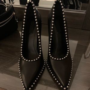 Black Studded Alexander Wang Heels